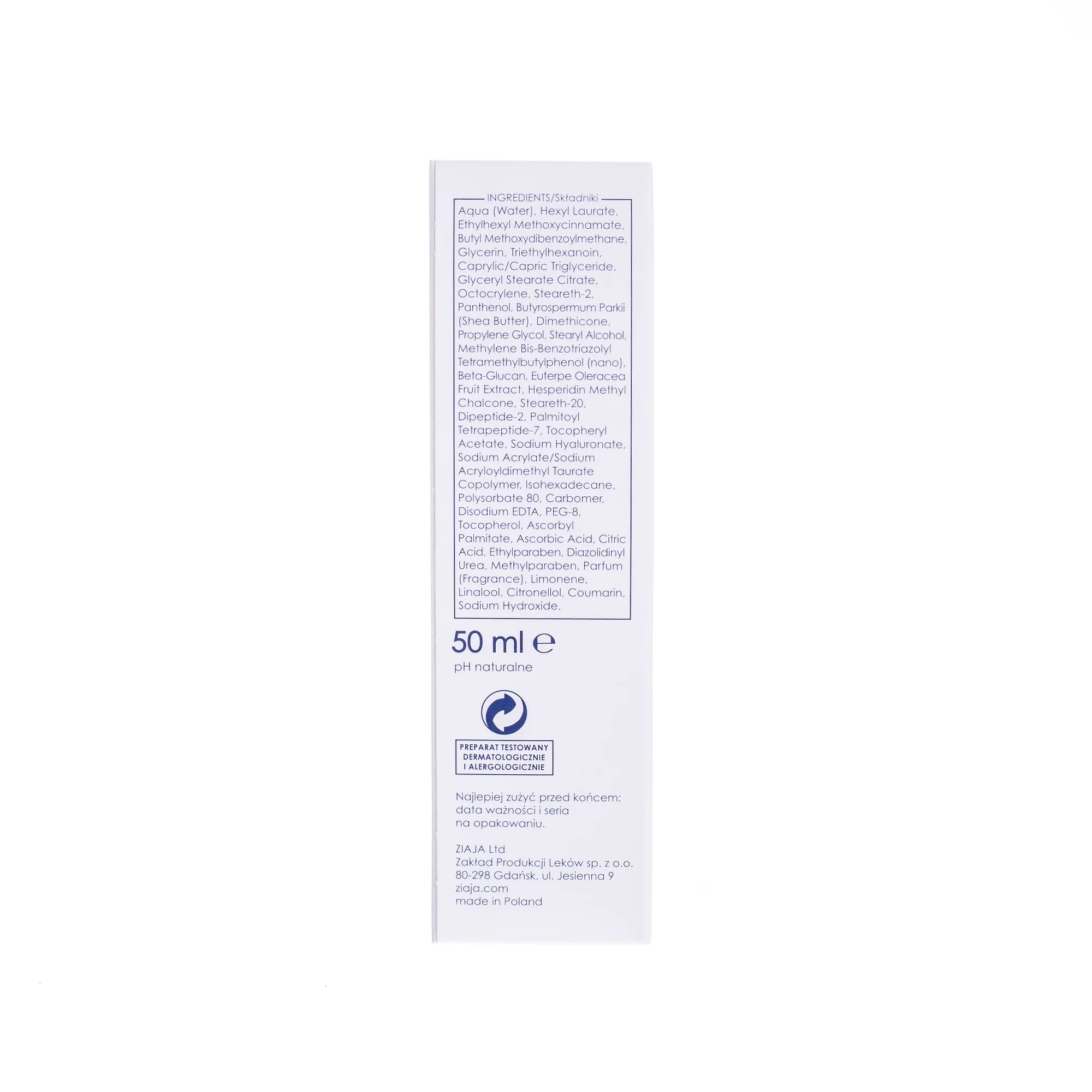 Ziaja Jagody Acai krem na dzień ochronno-łagodzący SPF 10, 50 ml