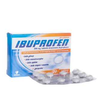Ibuprofen Aflofarm  200 mg, 20 tabletek drażowanych 