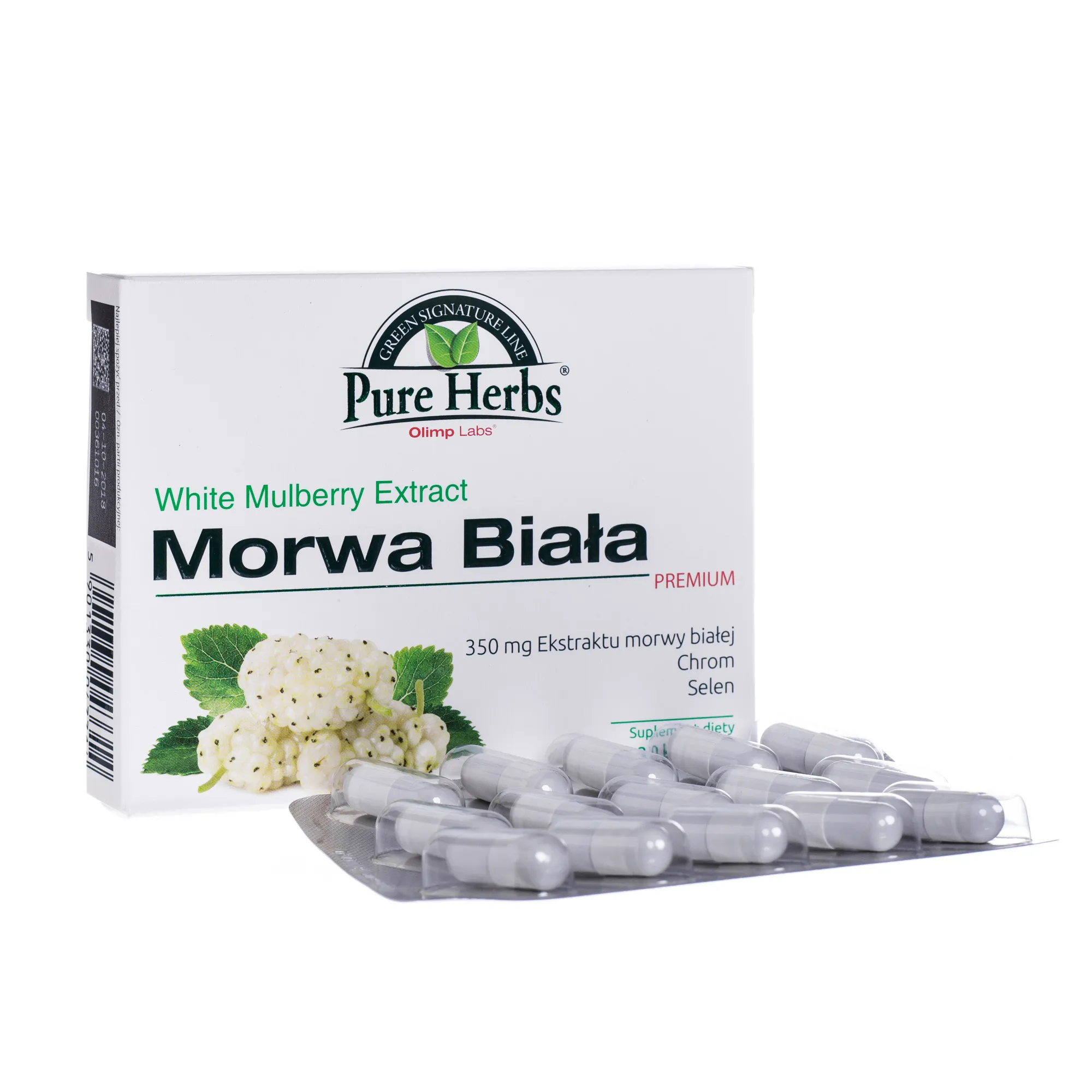 Morwa Biała Premium, suplement diety, 30 kapsułek 