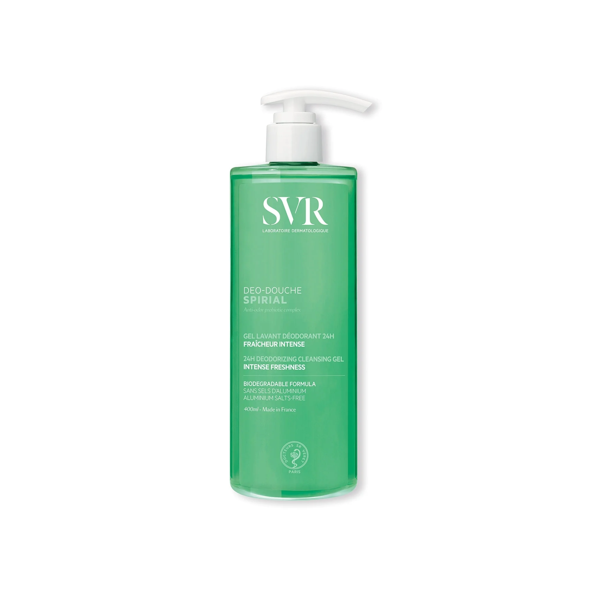 SVR Spirial Gel Moussant żel dezodorujący, 400 ml