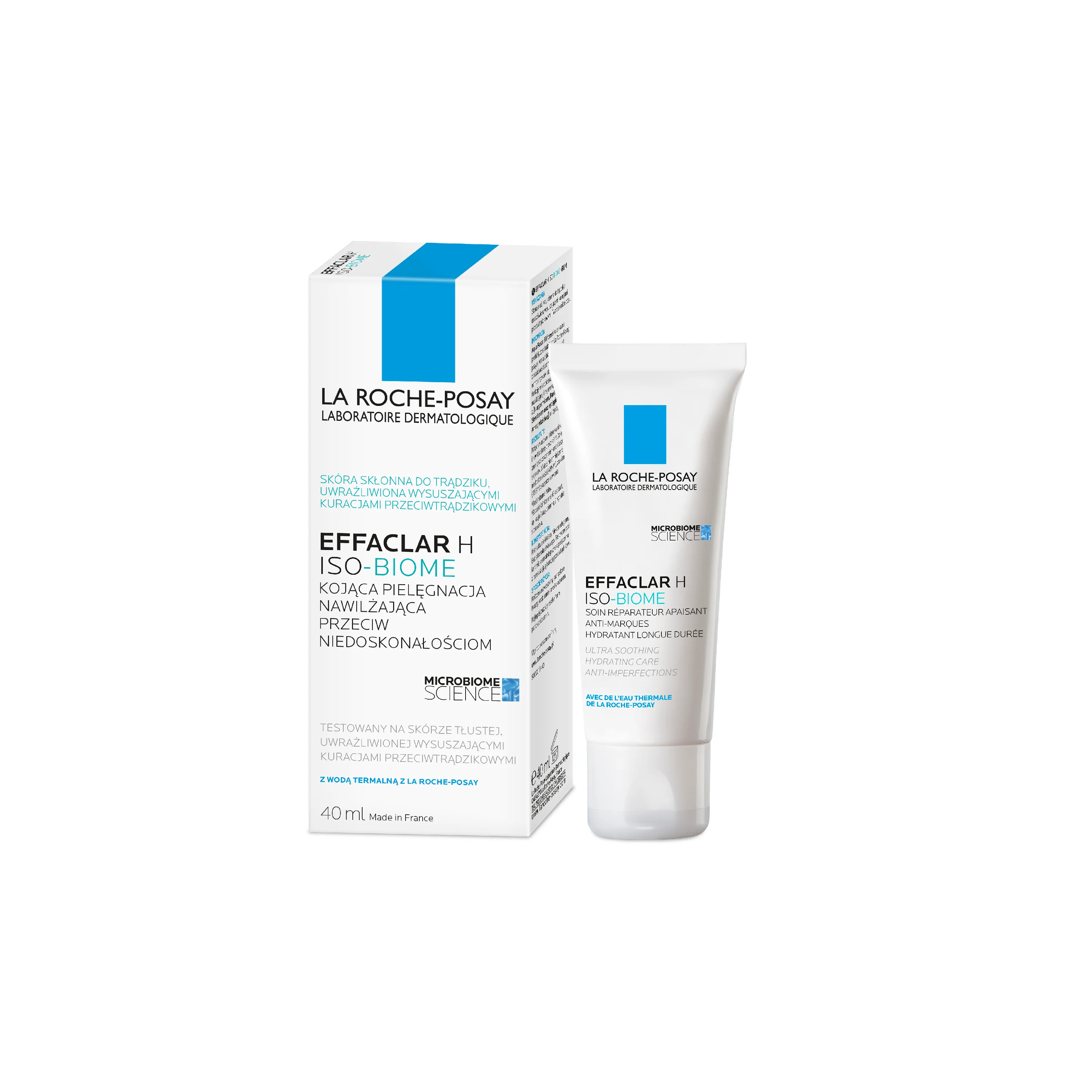 La Roche-Posay Effaclar H Iso-biome krem nawilżający, 40 ml