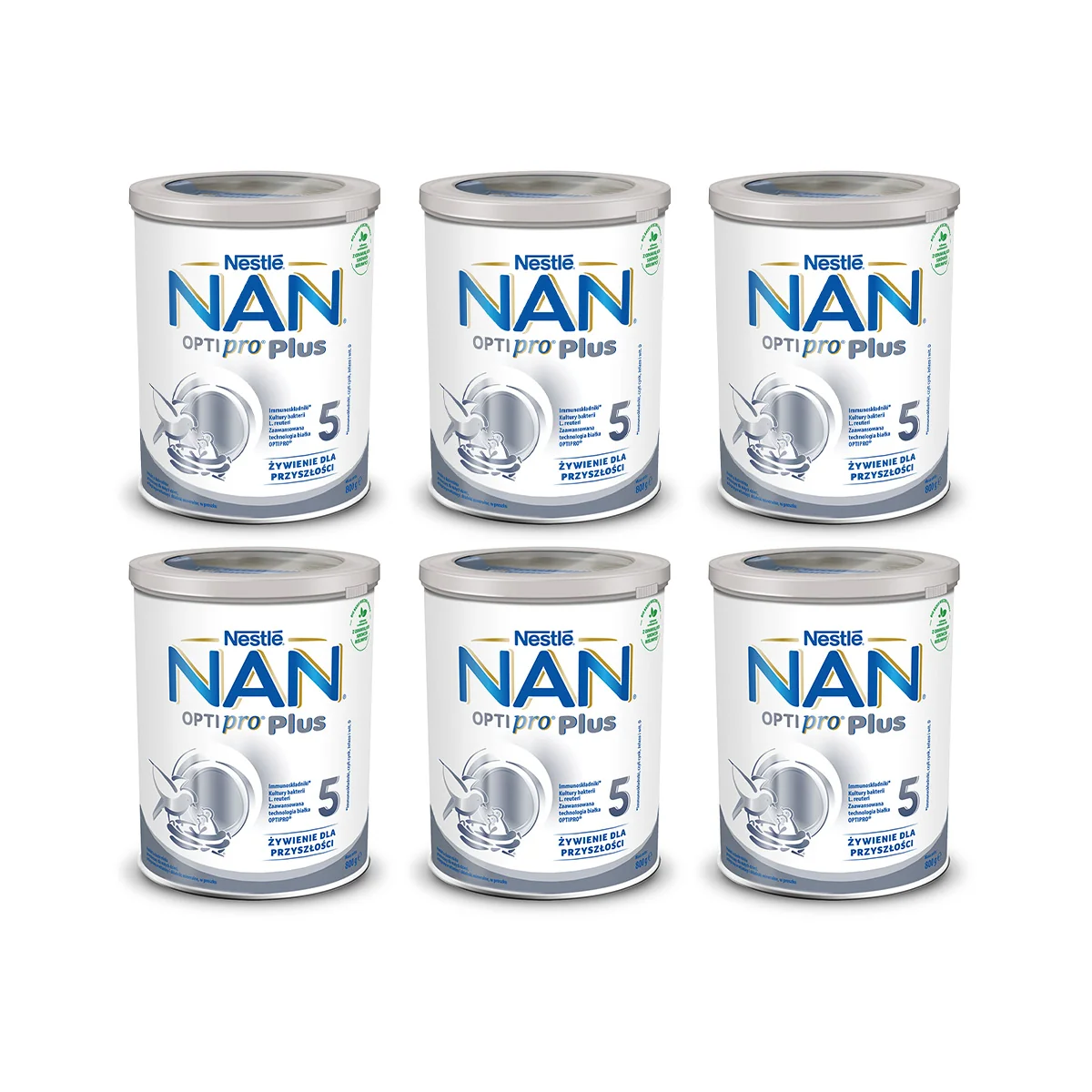 NAN Optipro Plus 5 mleko modyfikowane, proszek 6x800g