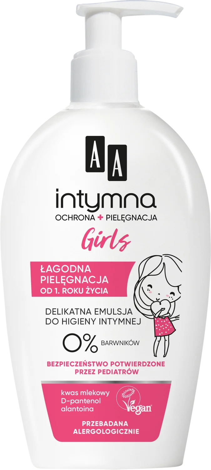 AA Intymna Baby Girl delikatna emulsja do higieny intymnej, 300 ml
