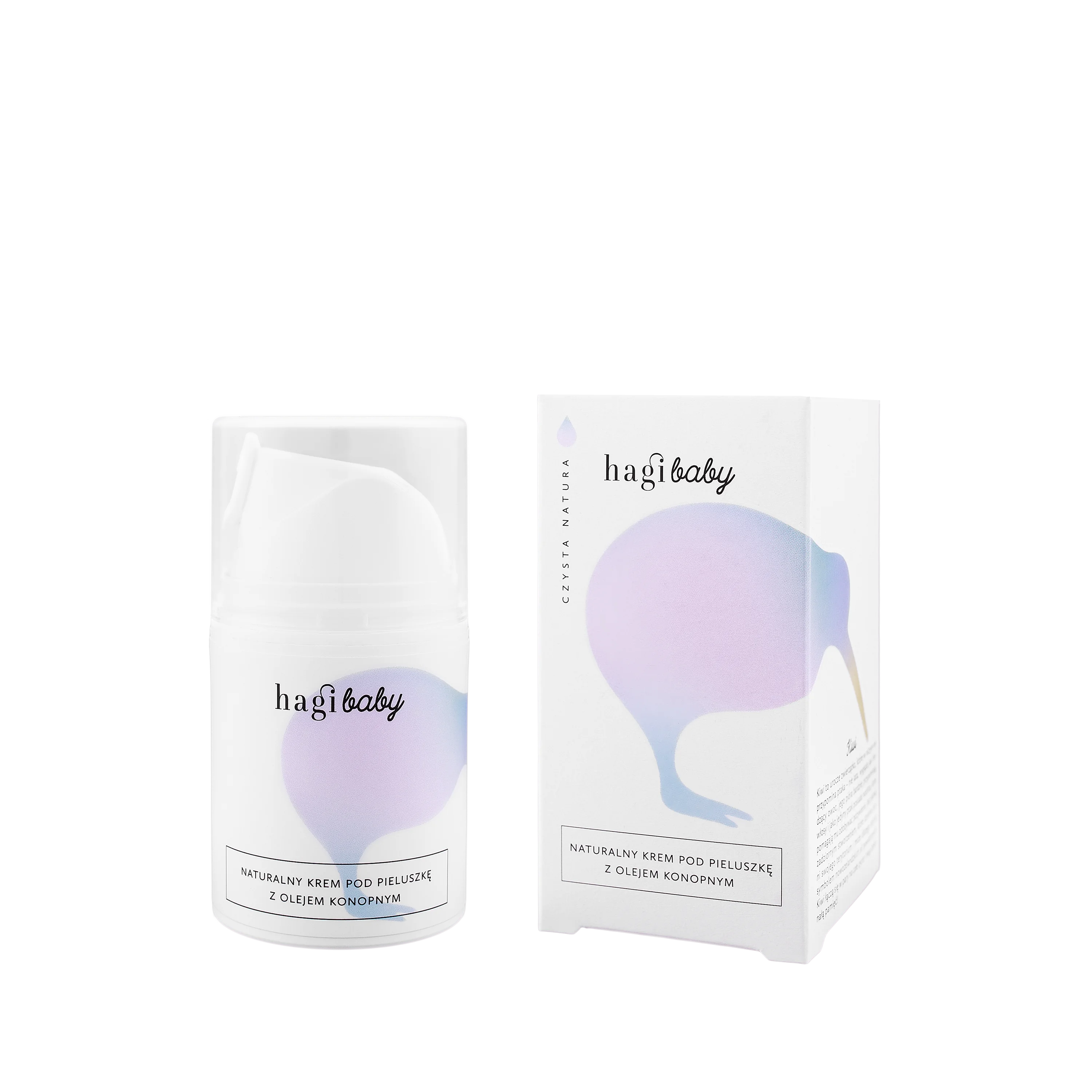 Hagi Baby naturalny krem pod pieluszkę z olejem konopnym, 50 ml