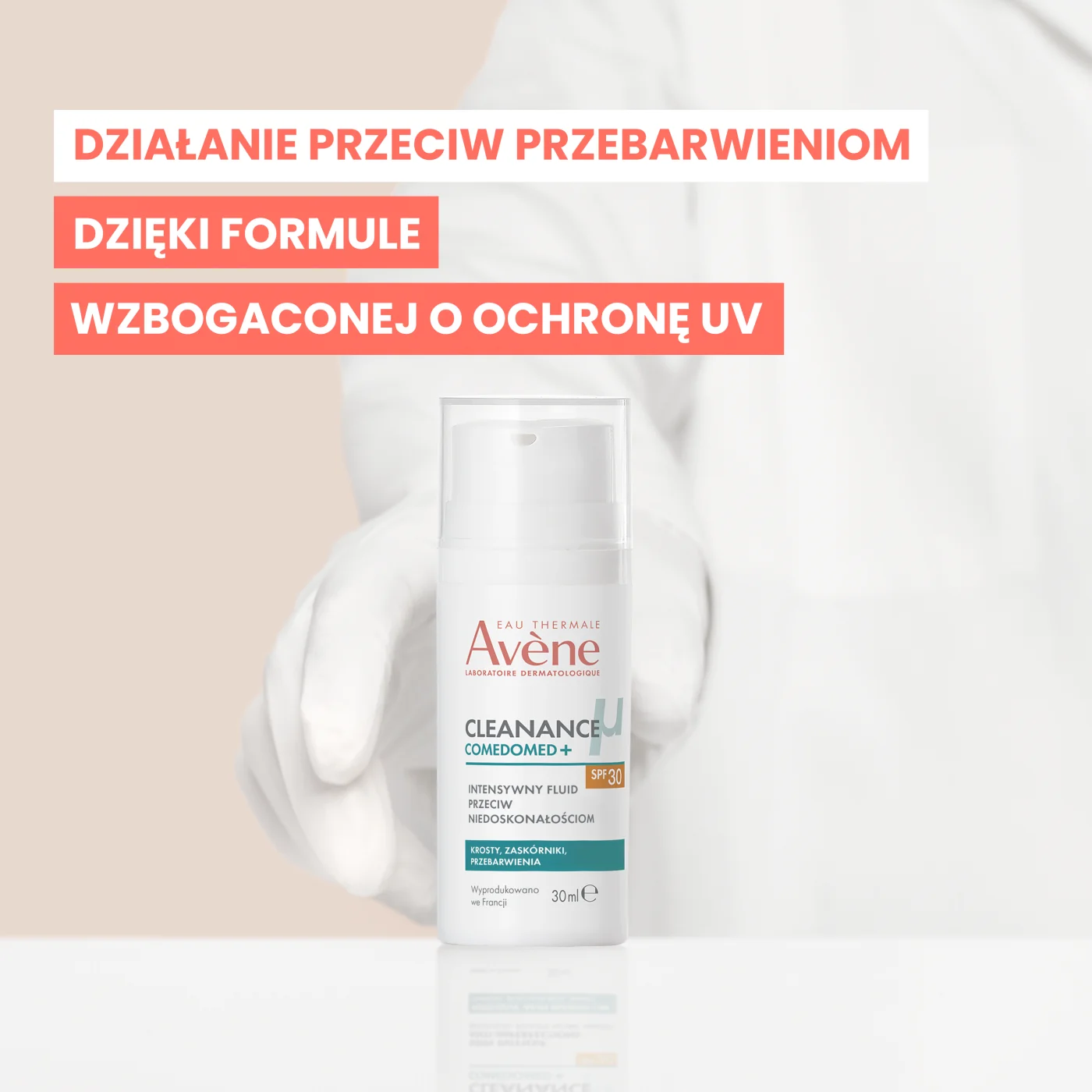 Avène Cleanance Comedomed+ intensywny fluid przeciw niedoskonałościom SPF 30, 30 ml