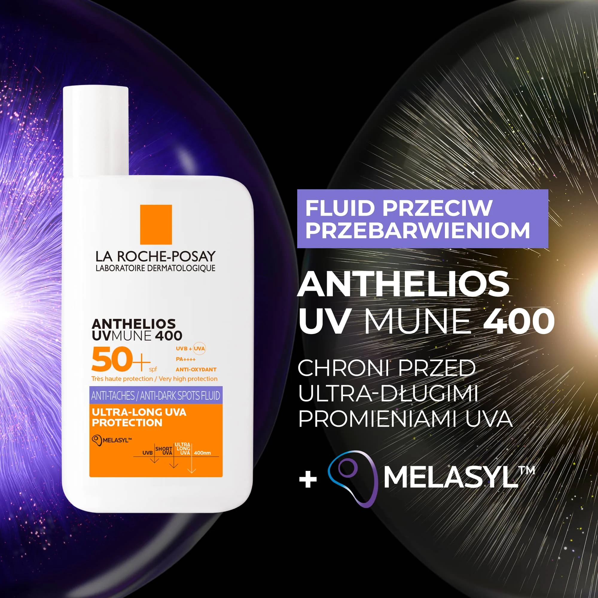 La Roche-Posay  Anthelios UVMUNE400 Fluid przeciw przebarwieniom z SPF 50+, 50 ml