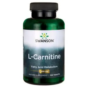 Swanson L-Karnityna, 500mg, suplement diety, 100 tabletek 