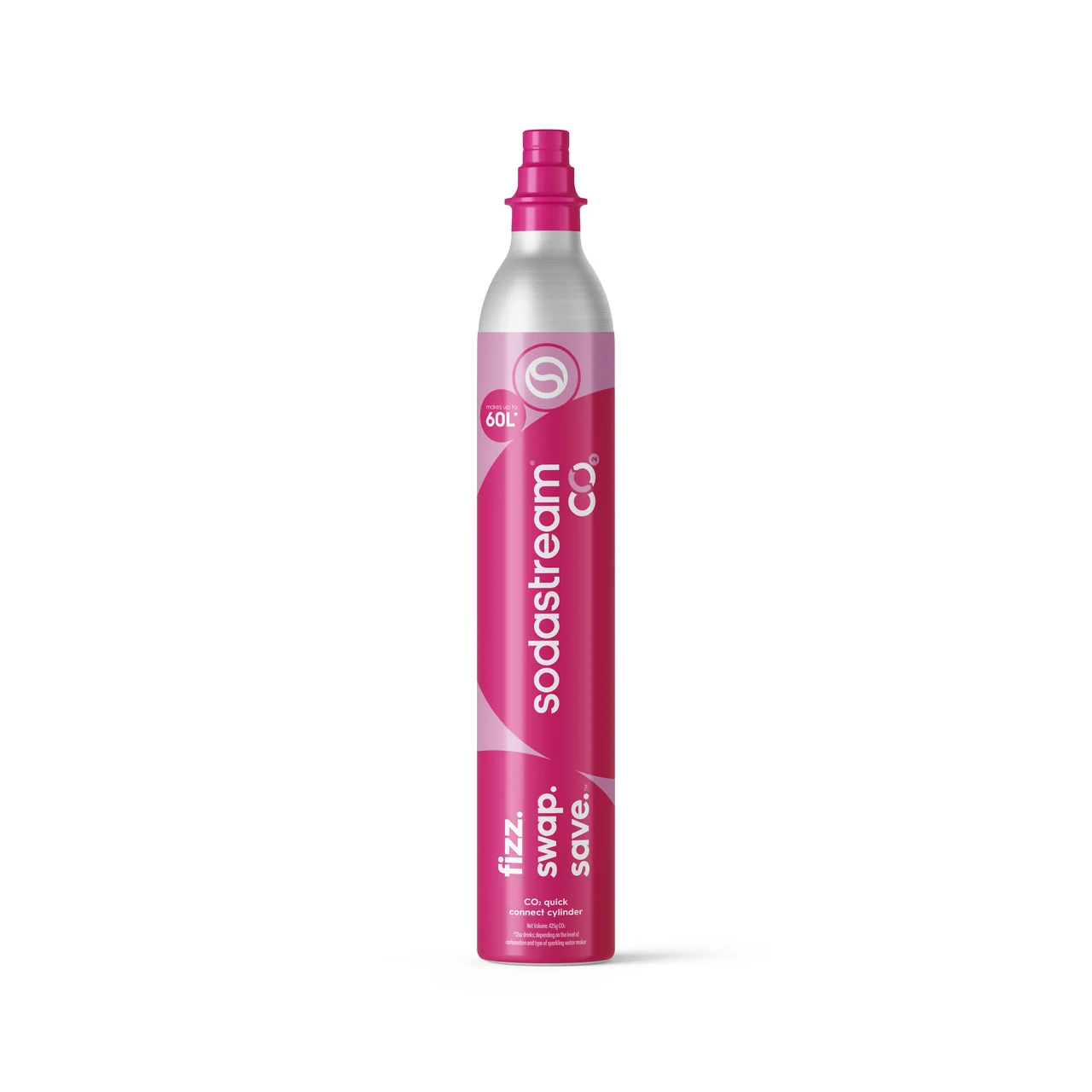 SodaStream Rental cylinder z gazem Quick Connect Różowy, 1 szt.