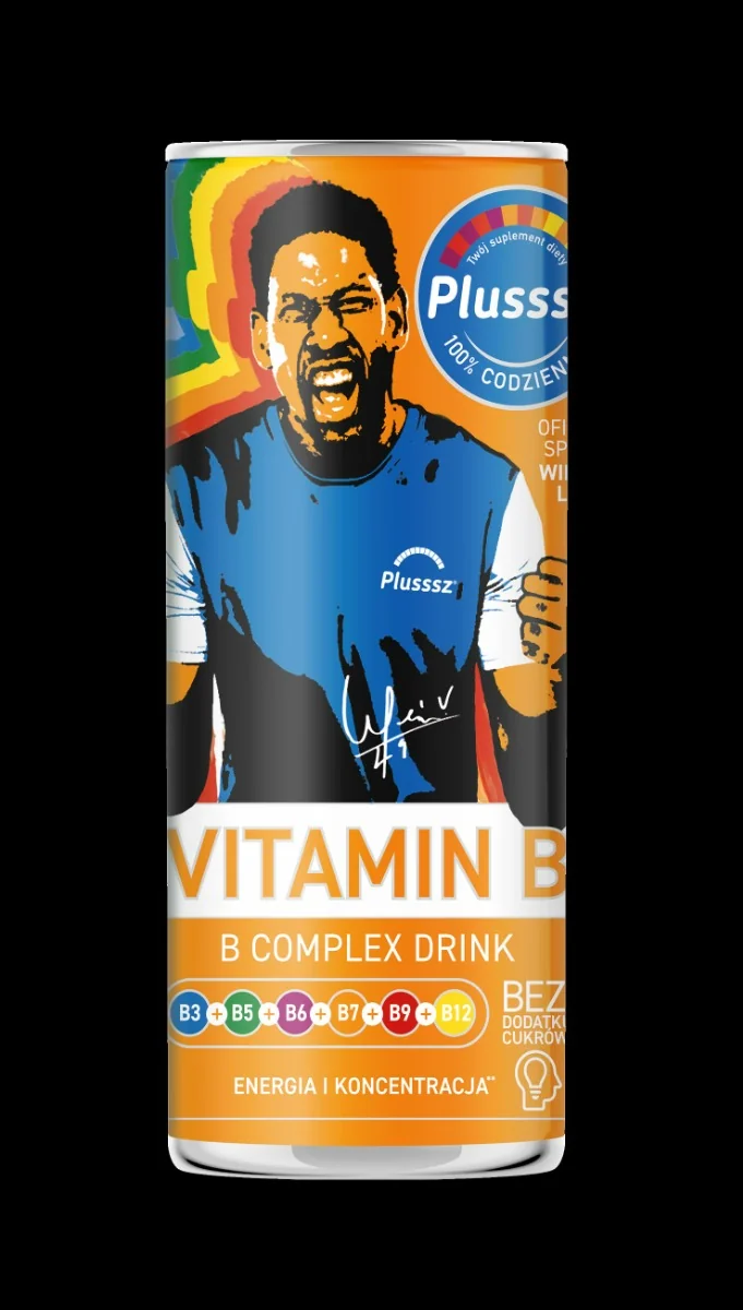 Plusssz Vitamin B Complex Drink gazowany napój w puszce, 250 ml
