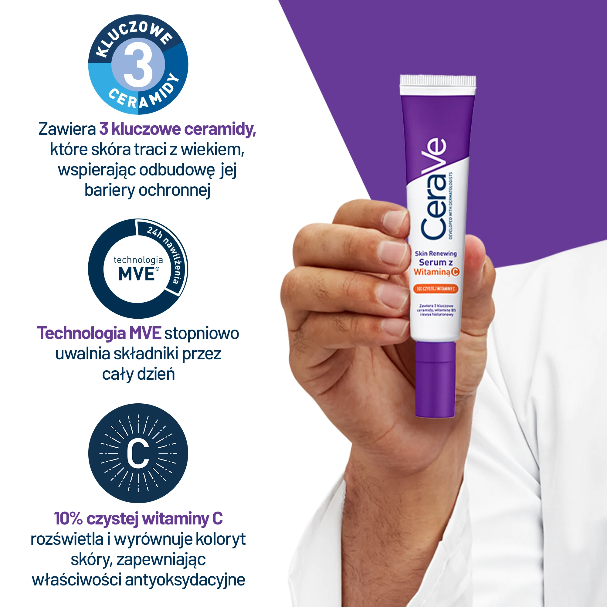 CeraVe Skin Renewing serum z witaminą C, 30 ml