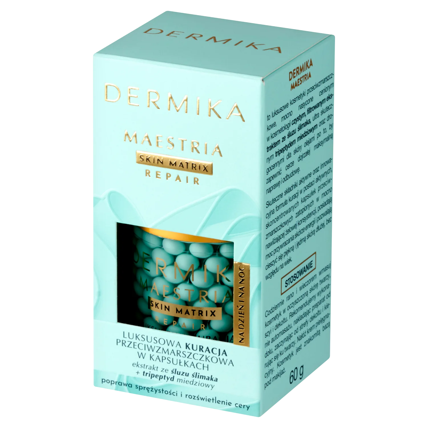 Dermika Maestria luksusowa kuracja przeciwzmarszczkowa w kapsułkach, 60 ml