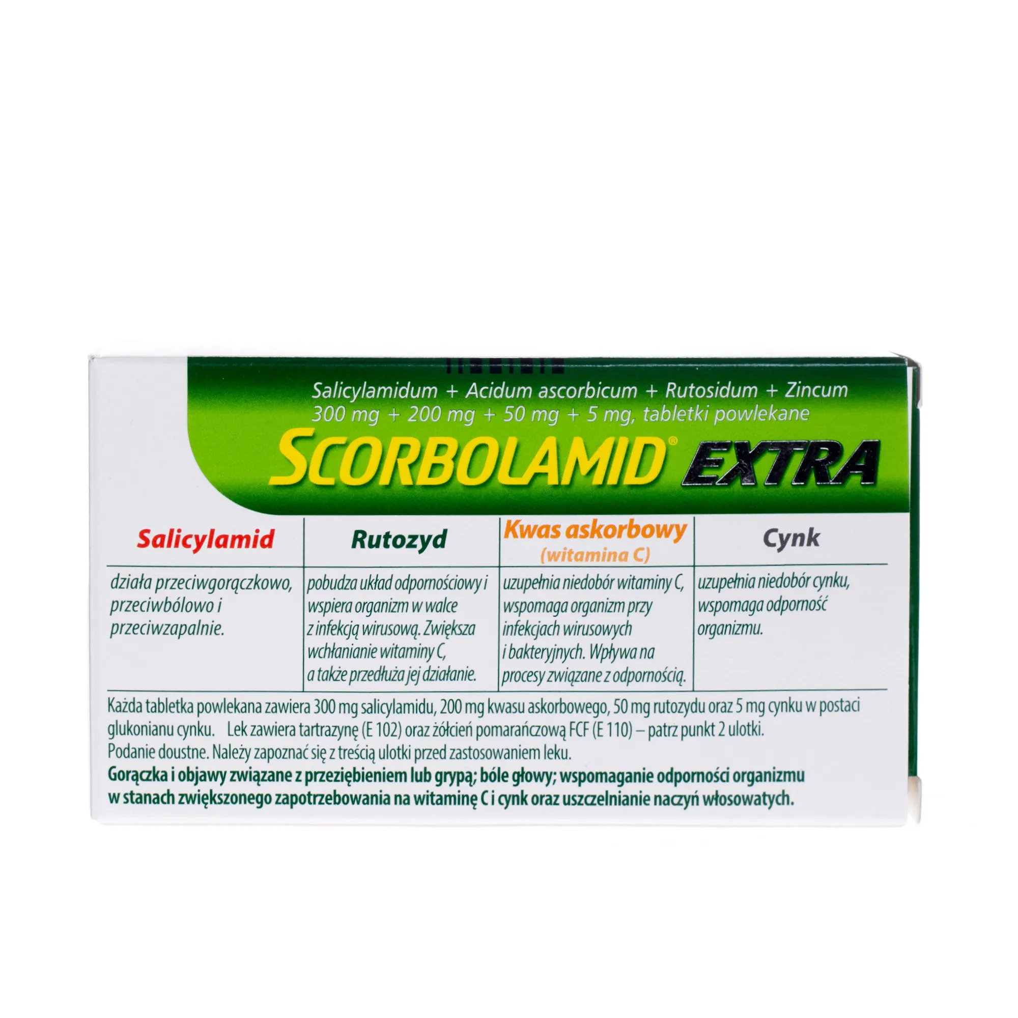 Scorbolamid Extra, 20 tabletek powlekanych 