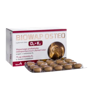 Biowap Osteo D3 i K2, suplement diety, 60 tabletek 