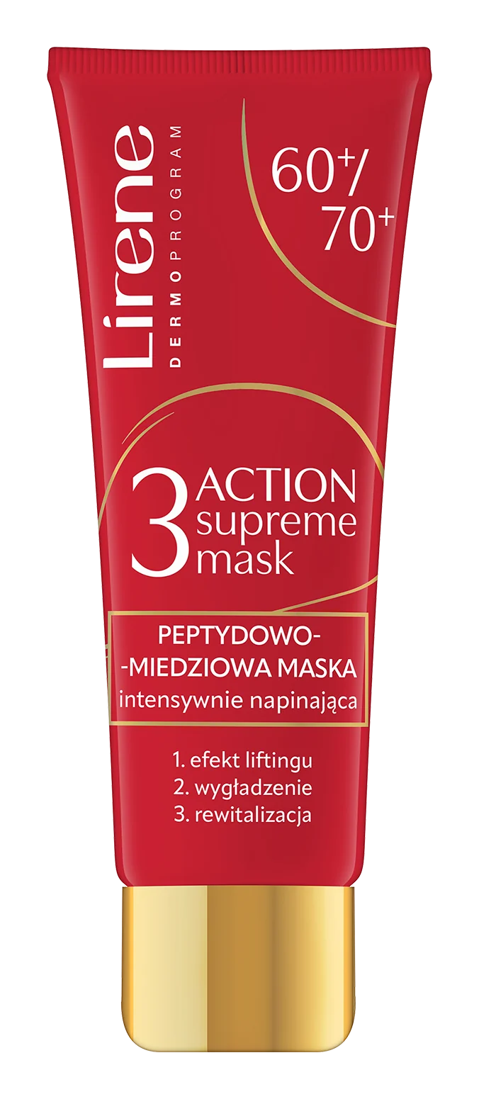 Lirene peptydowo-miedziowa maska intensywnie napinająca 60/70+, 50 ml