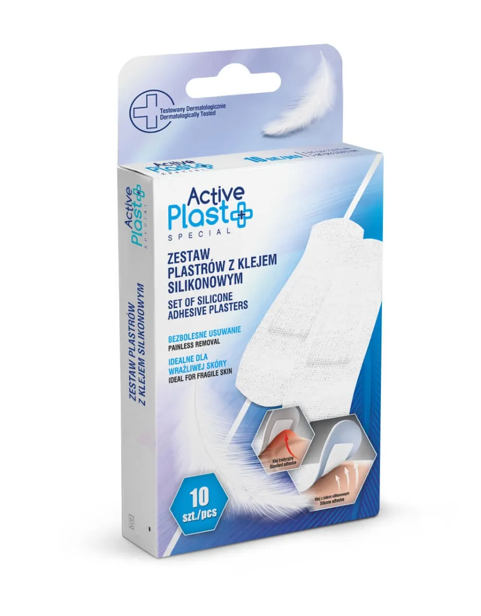 ActivePlast Special Zestaw plastrów z klejem silikonowym, 10 sztuk