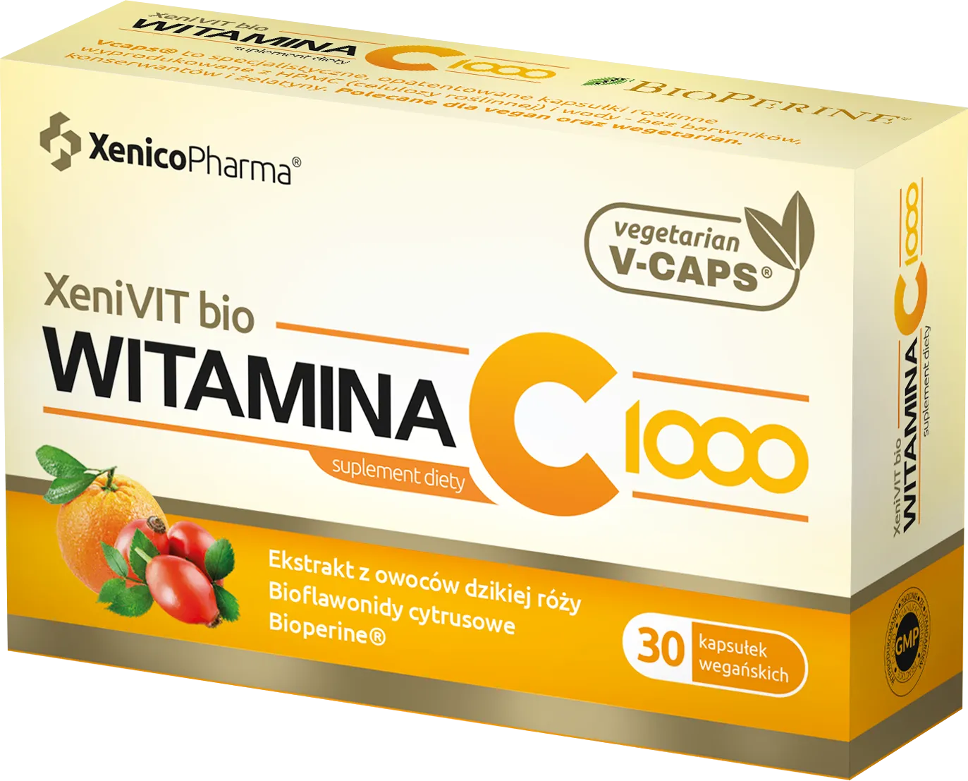 XeniVIT bio Witamina C 1000, suplement diety, kapsułka miękka, 30 sztuk