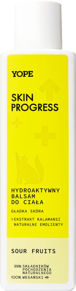 YOPE Skin Progress Gładka Skóra hydroaktywny balsam do ciała Sour Fruits, 200 ml