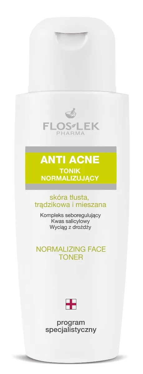 Floslek Anti Acne, tonik normalizujący, 200 ml