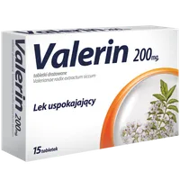 Valerin, 200 mg, 15 tabletek drażowanych