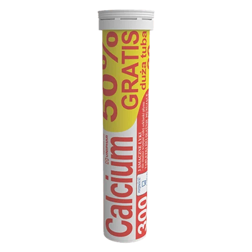 Calcium 300 20 tabletek musujących o smaku pomarańczowym
