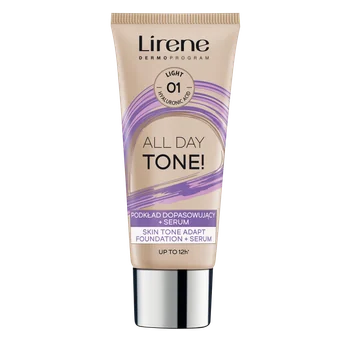 Lirene All Day Tone! podkład dopasowujący + serum, 01 light, 30 ml