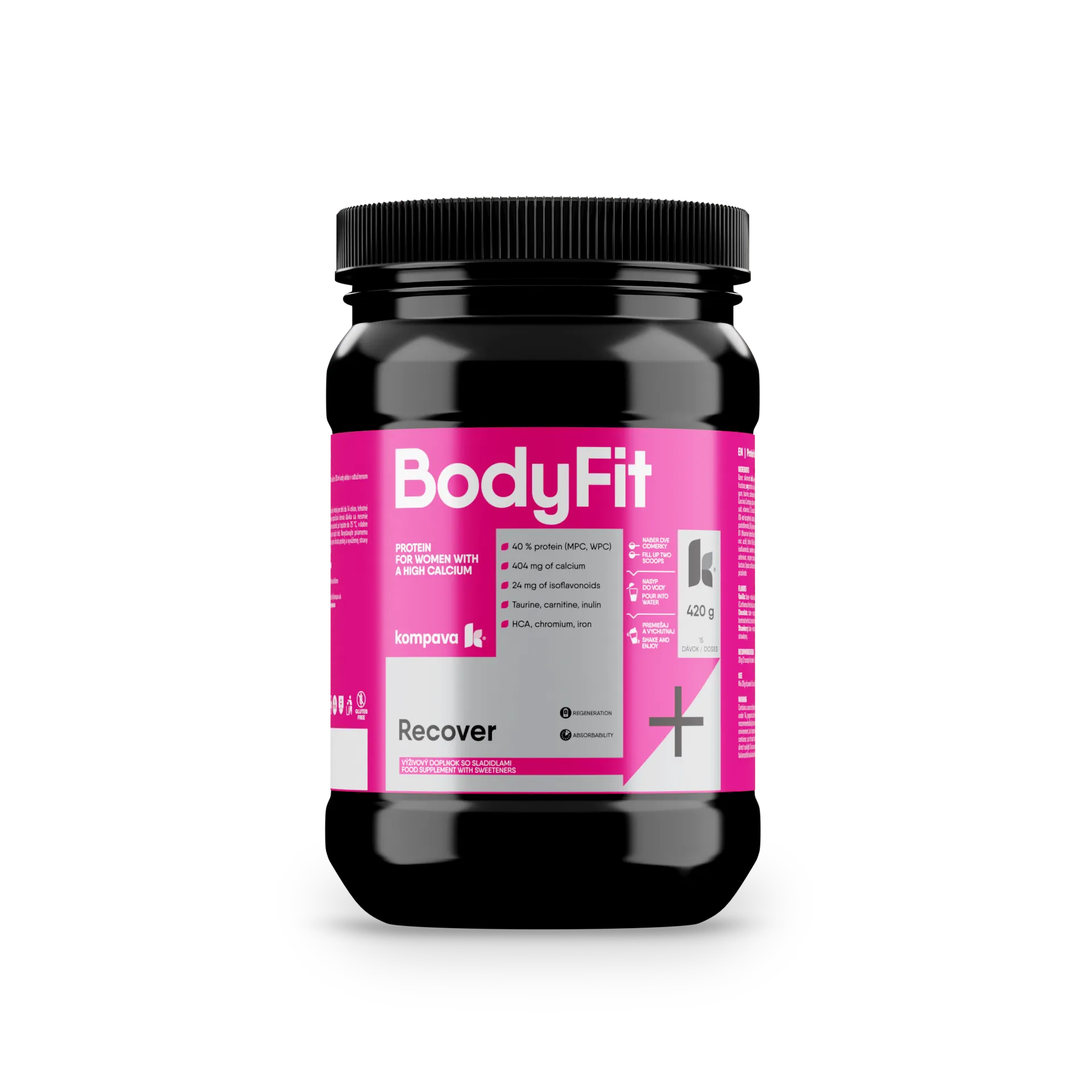 Kompava BodyFit białko truskawka, 420 g