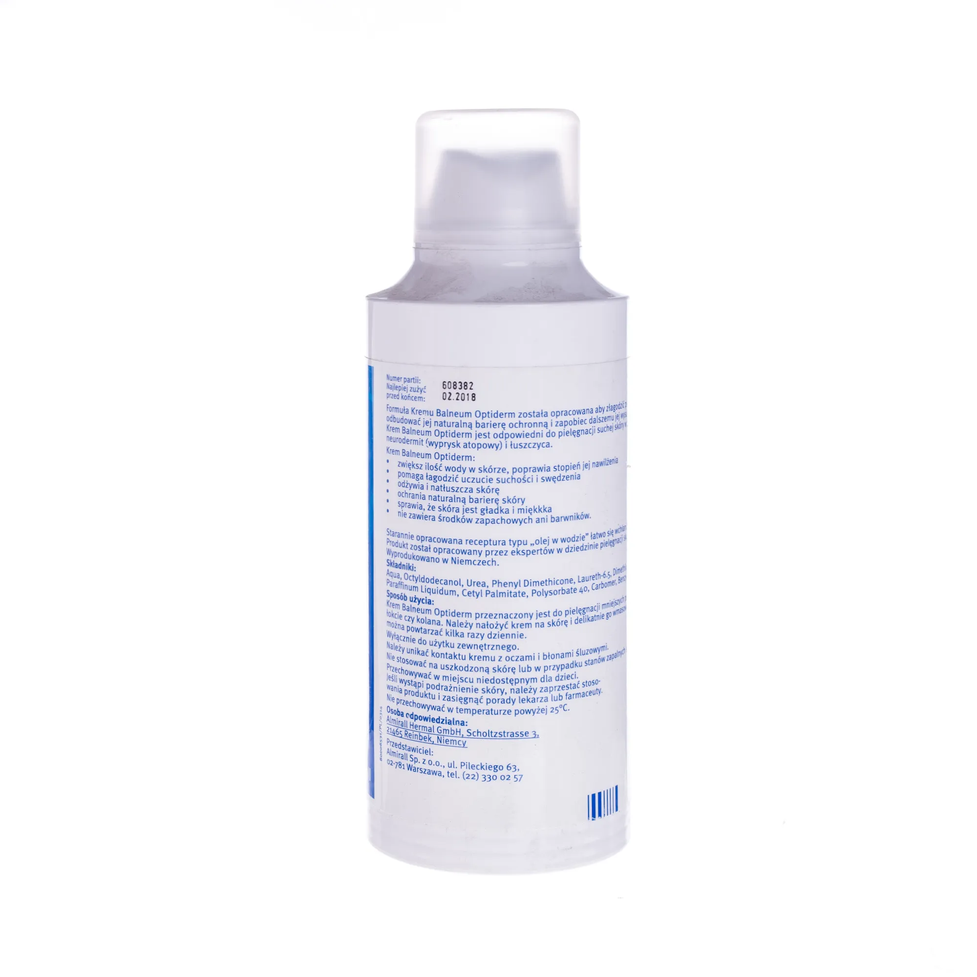 Balneum Optiderm, krem, 500 ml 