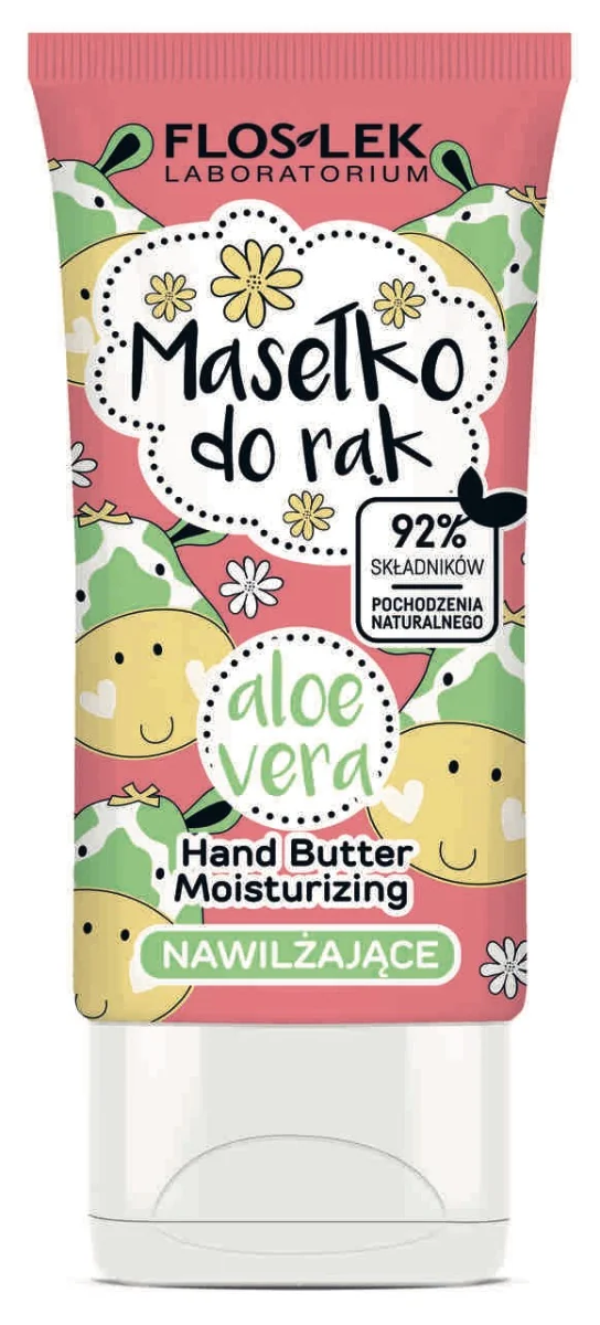 Floslek Hand Care masełko do rąk nawilżające aloe vera, 50 ml