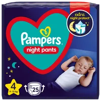 Pampers Night Pants pieluszki jednorazowe na noc, rozmiar 4, 9-15 kg, 25 szt.