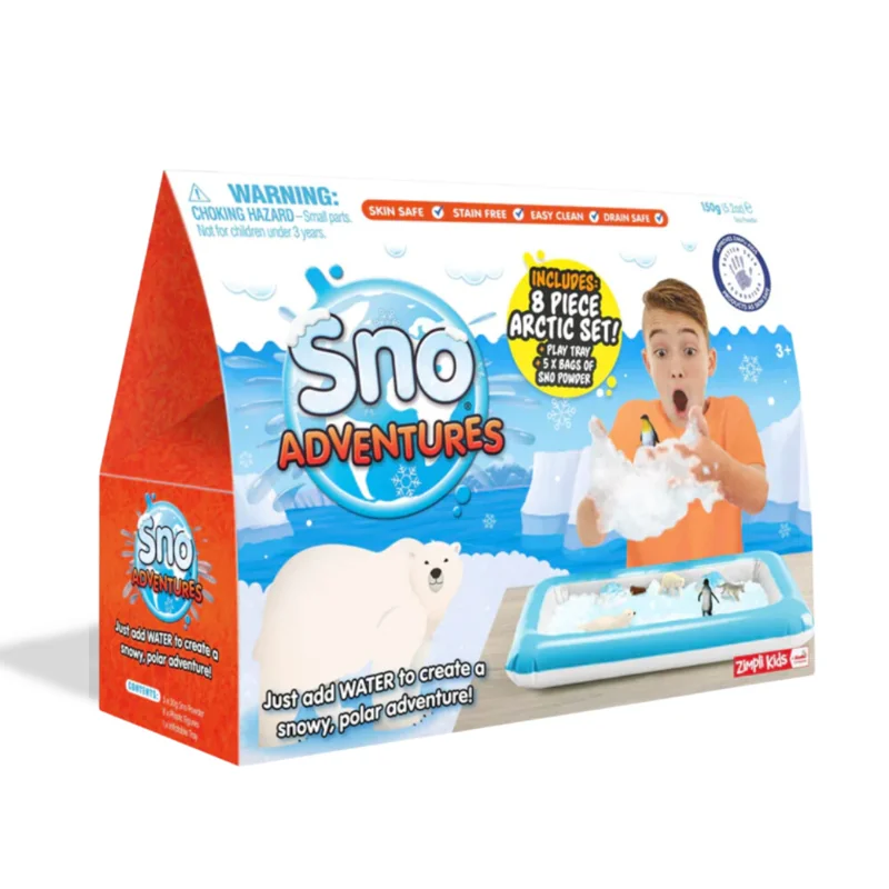 Zimpli Kids Sno Adventures zestaw do tworzenia śniegu z figurkami i tacą