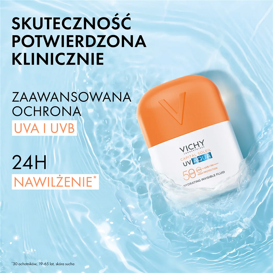 Vichy Capital Soleil UV-Aqua nawilżający niewidzialny fluid SPF 50, 50 ml