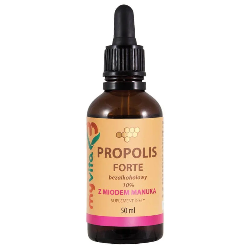 MyVita Propolis Forte 10% z miodem manuka krople, 50 ml