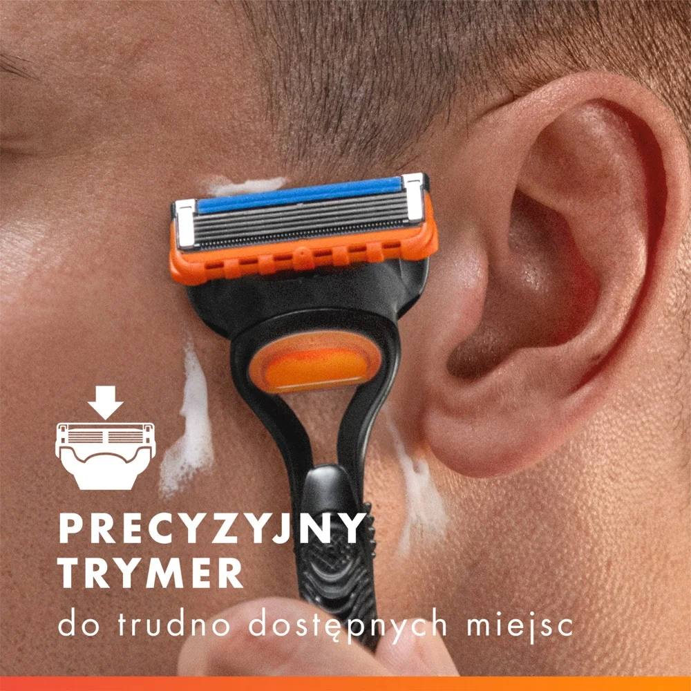 Gillette Fusion5 UEFA Champions League Special Edition Zestaw maszynka do golenia + 4 głowice + żel do golenia, 200 ml