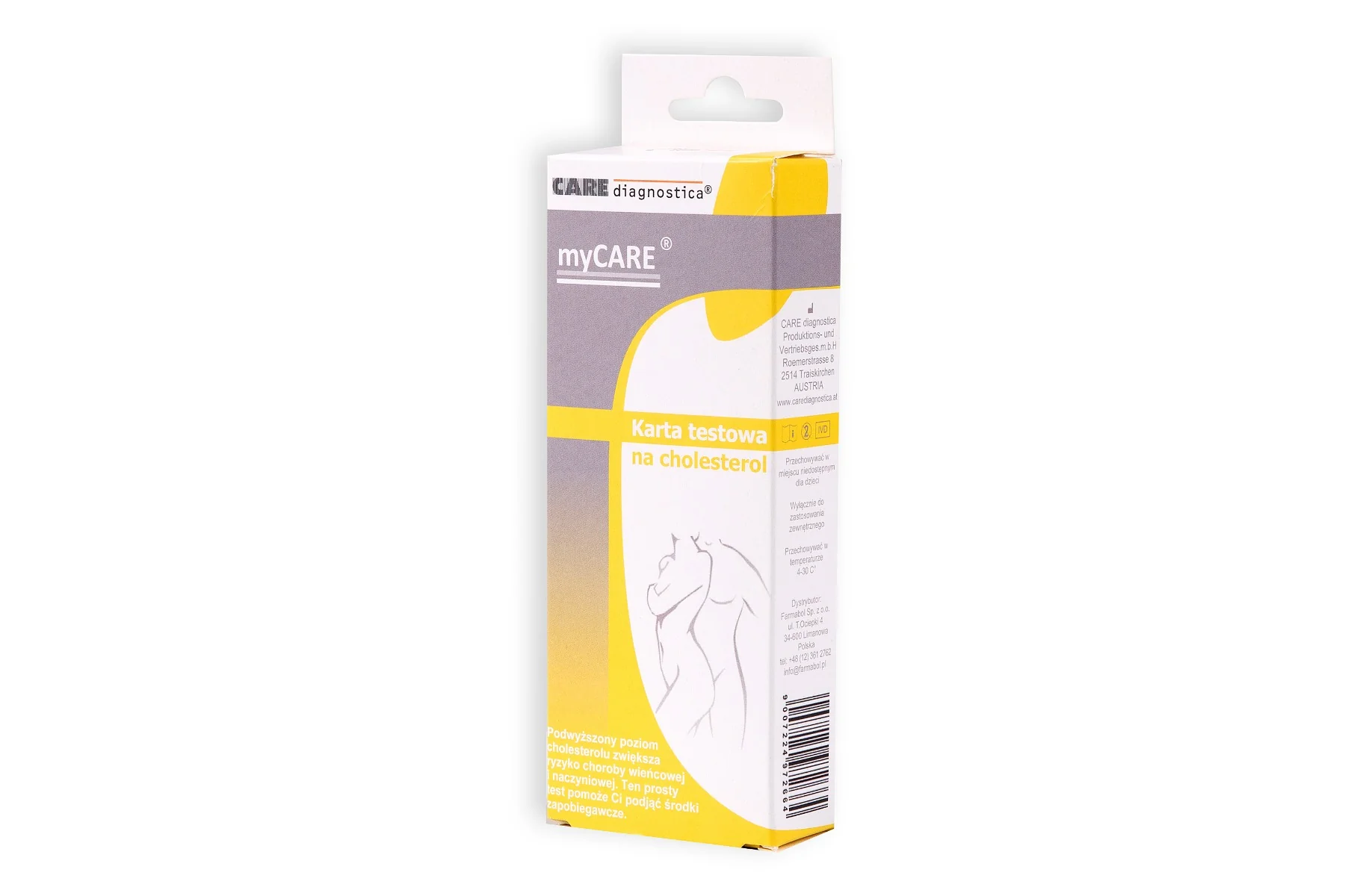 Domowe Laboratorium jednorazowy domowy test na cholesterol, 1 szt.