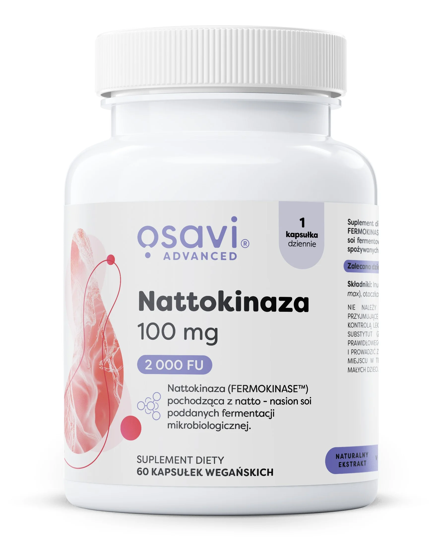 Osavi Nattokinaza 60 kapsułek wegańskich