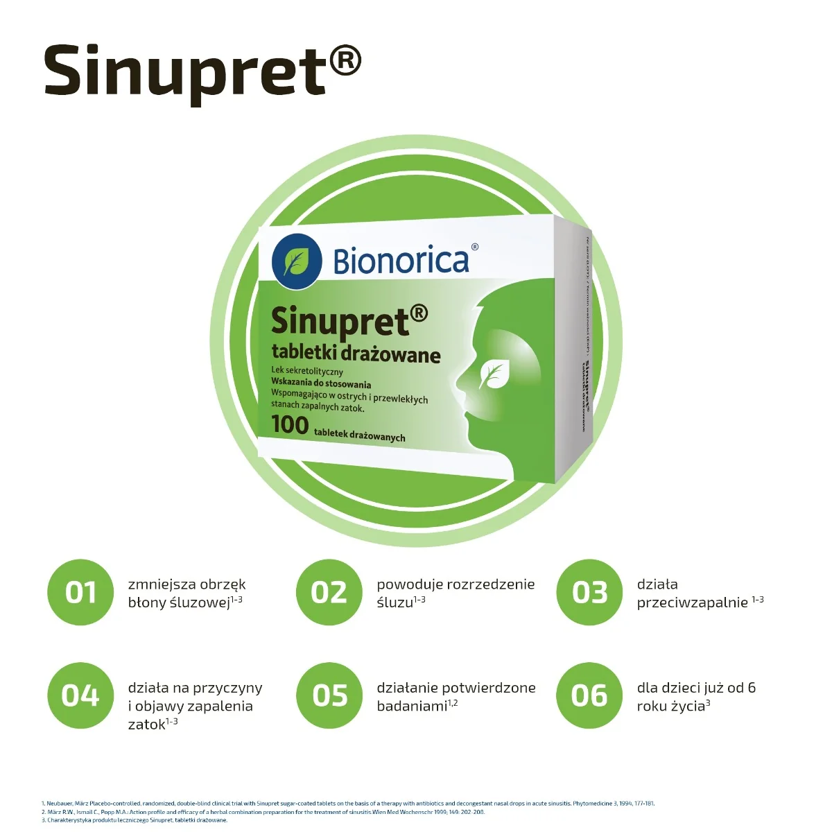 Sinupret 100 tabletek
