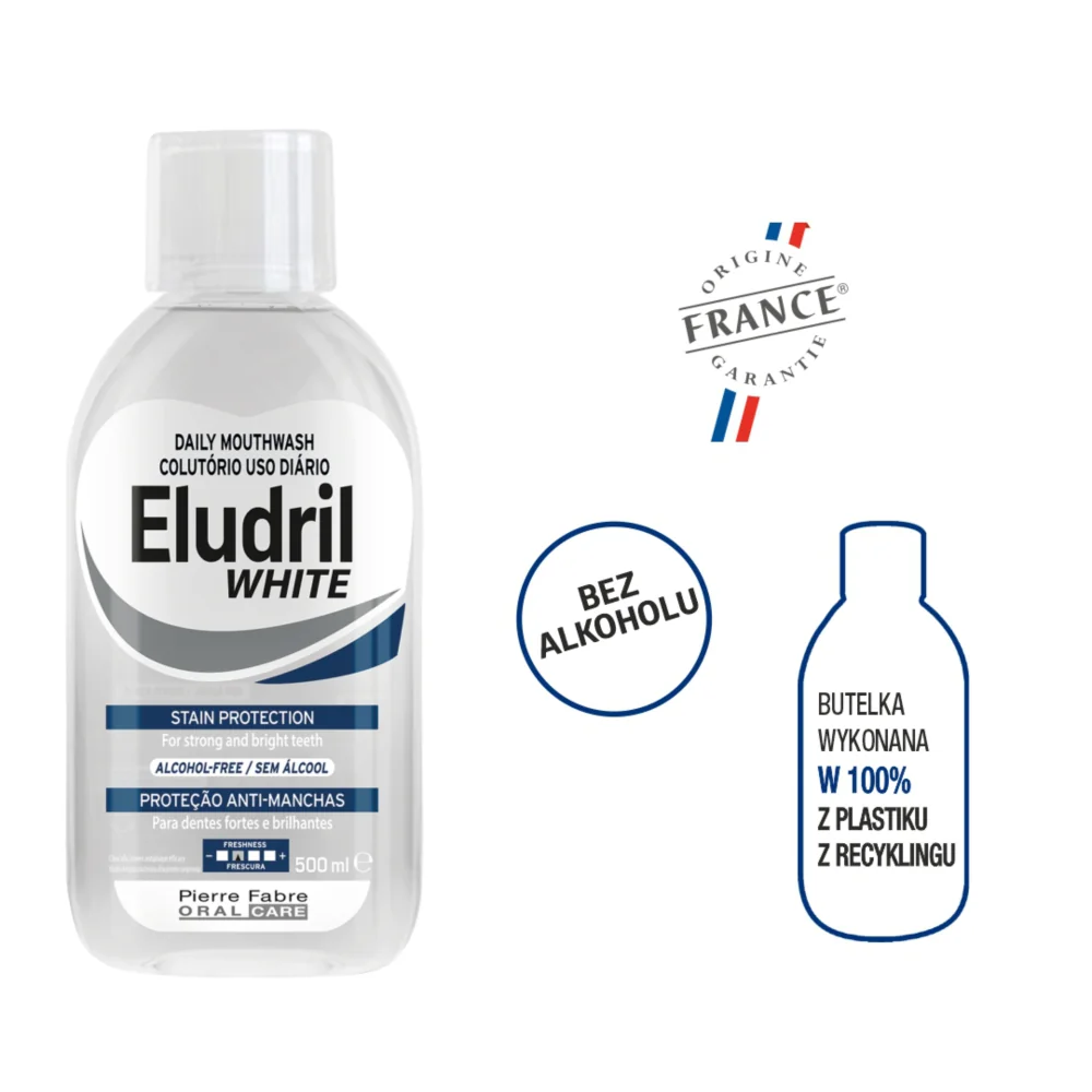 Eludril White płyn do płukania jamy ustnej, 500 ml