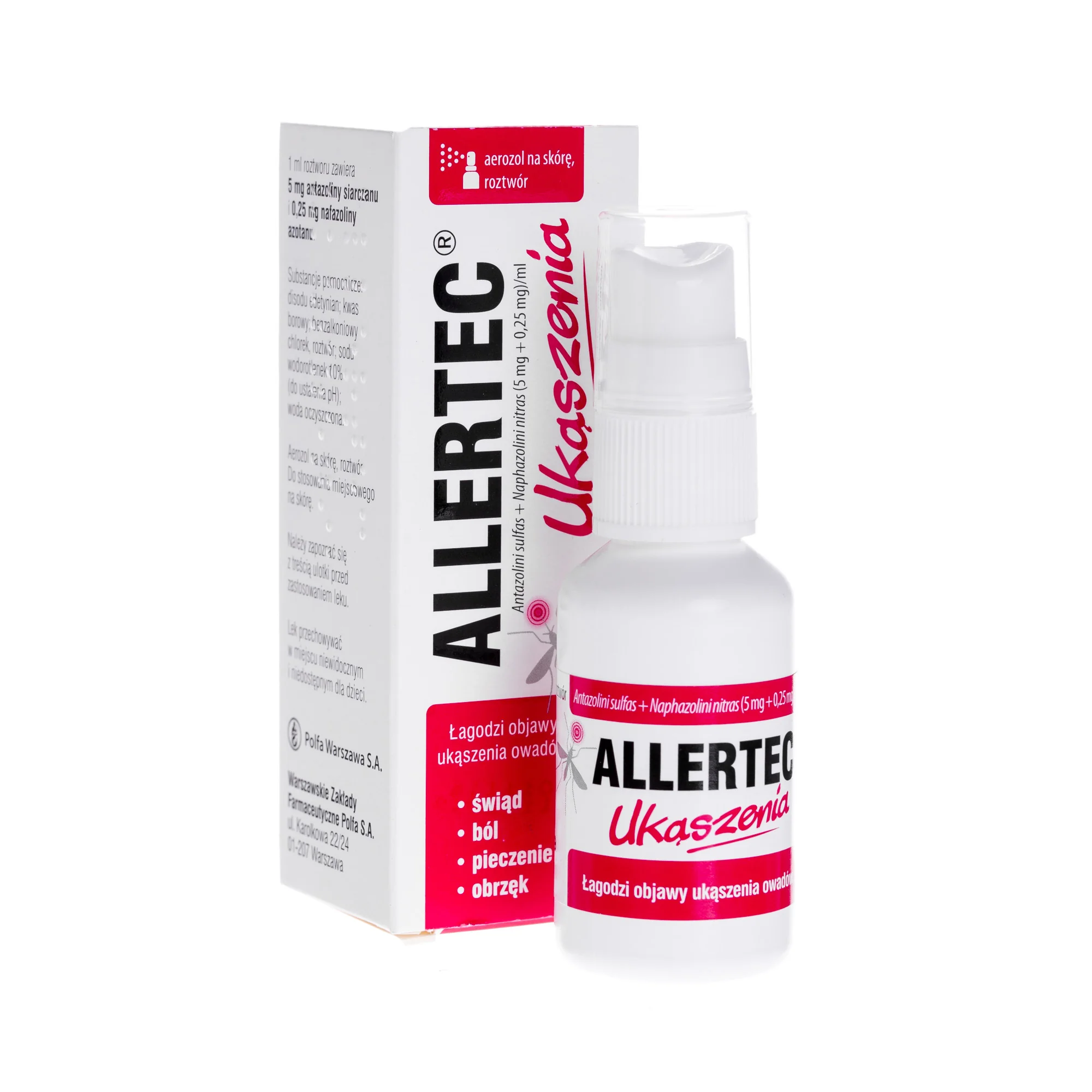 Allertec Ukąszenia aerozol na skórę, 30 ml