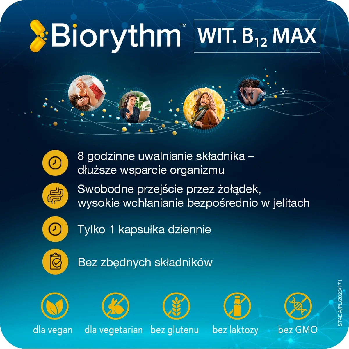 BIOrythm Witamina B12 Max 30 kapsułek
