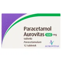 Paracetamol Aurovitas, 500 mg, 12 tabletek