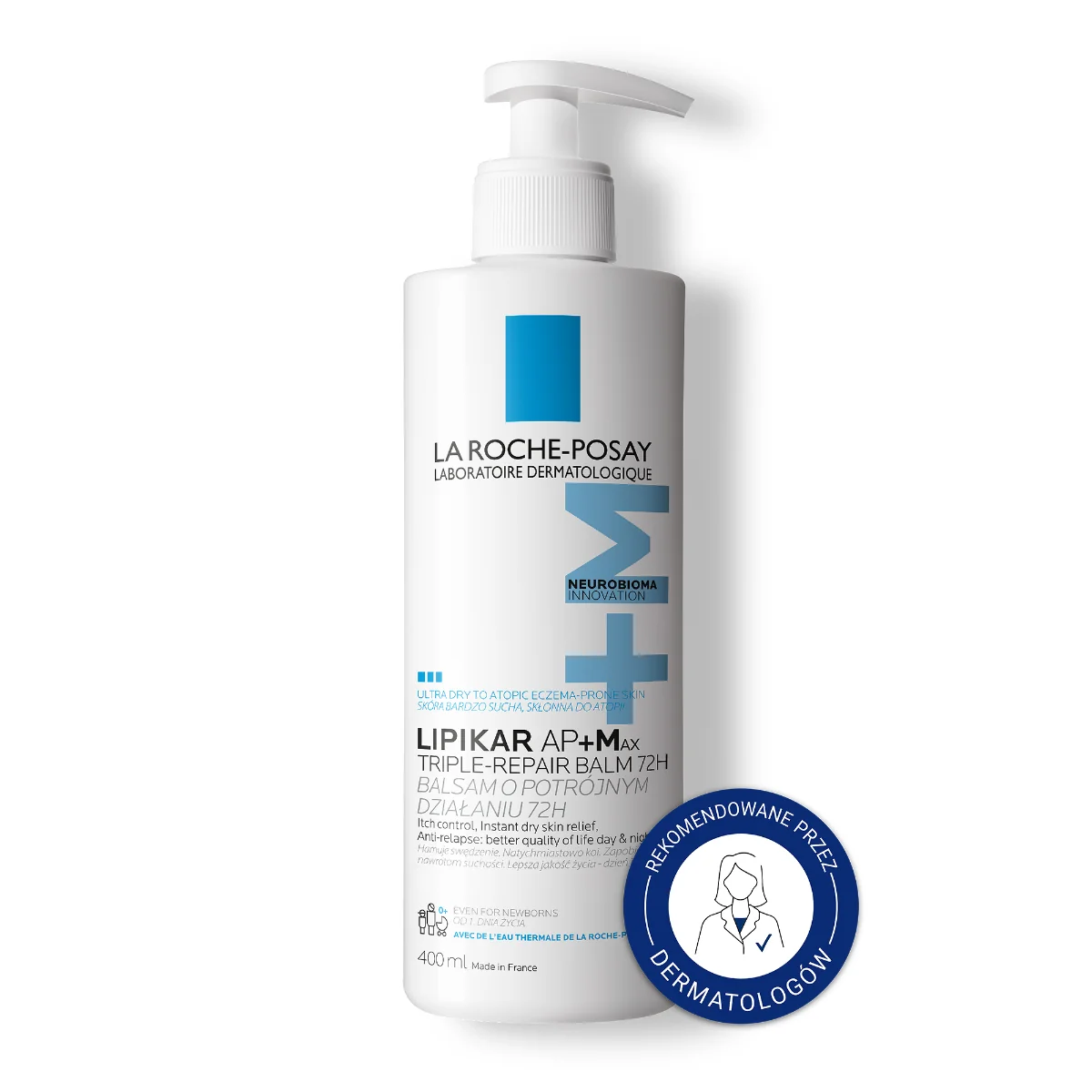 La Roche-Posay Lipikar Baume LIGHT AP+M Balsam regenerujący do ciała, 400 ml