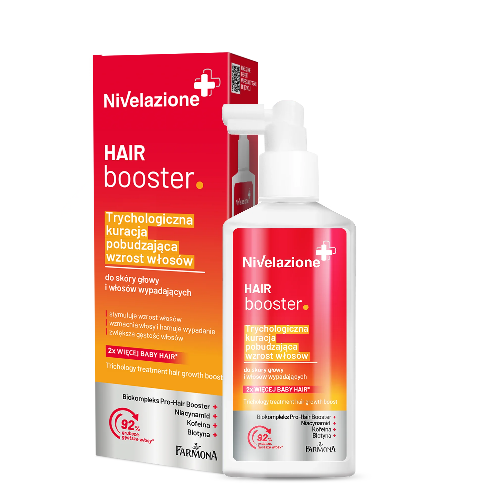Nivelazione Hair Booster trychologiczna kuracja pobudzająca wzrost włosów, 75ml