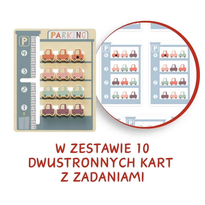 Top Bright Parking układanka logiczna dla dzieci 36 m+
