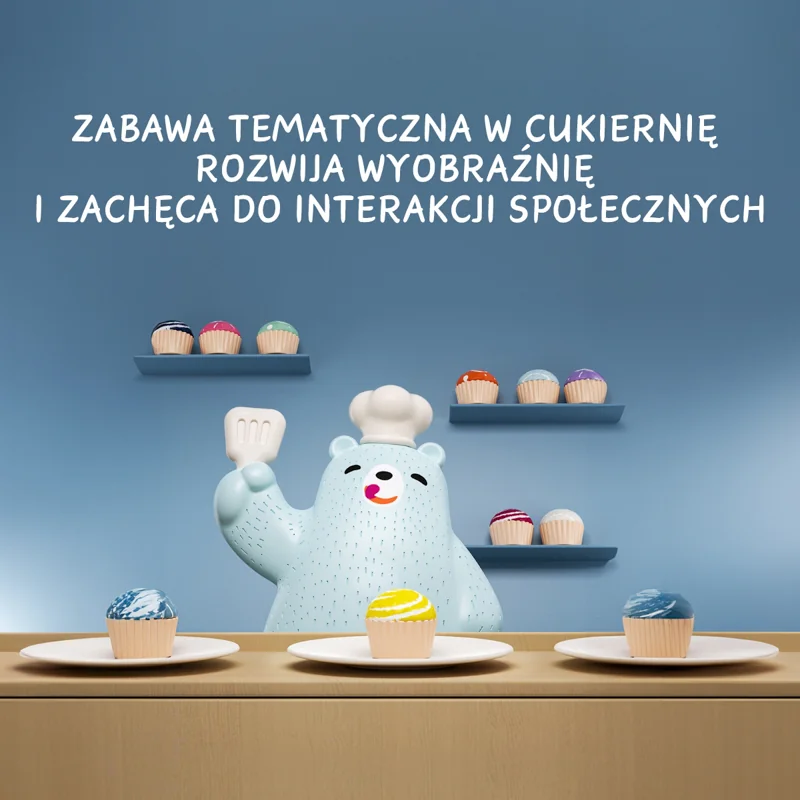 Top Bright Głodny Miś waga szalkowa Montessori 36 m+