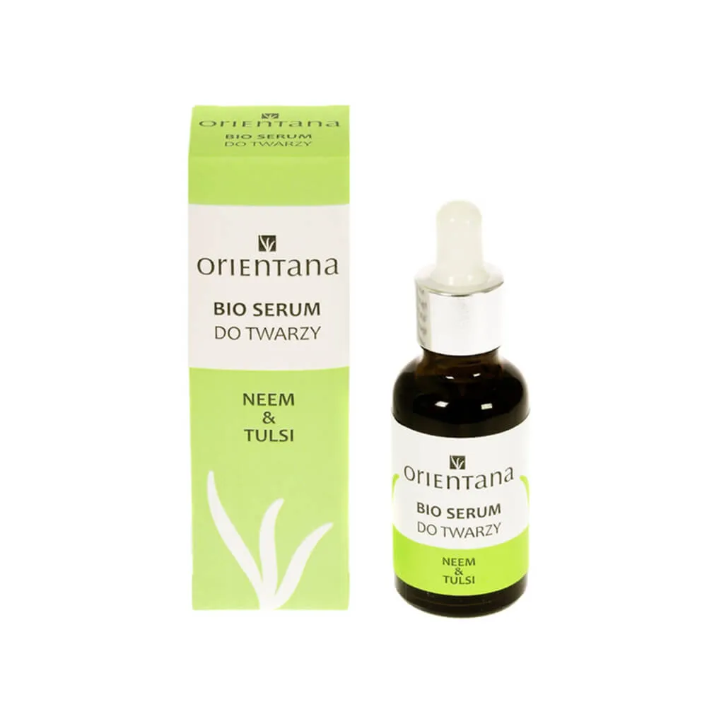 Orientana, bio serum do twarzy, neem i tulsi, 30 ml