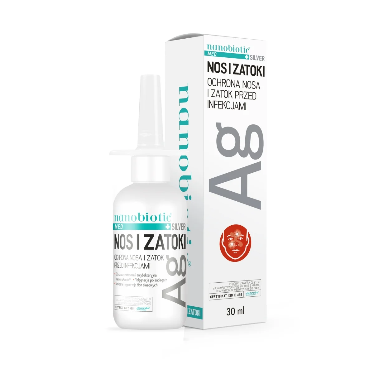 Nanobiotic Med Silver Nos i Zatoki spray, 30 ml