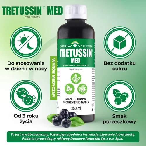 Domowa Apteczka Tretussin Med syrop, 250 ml