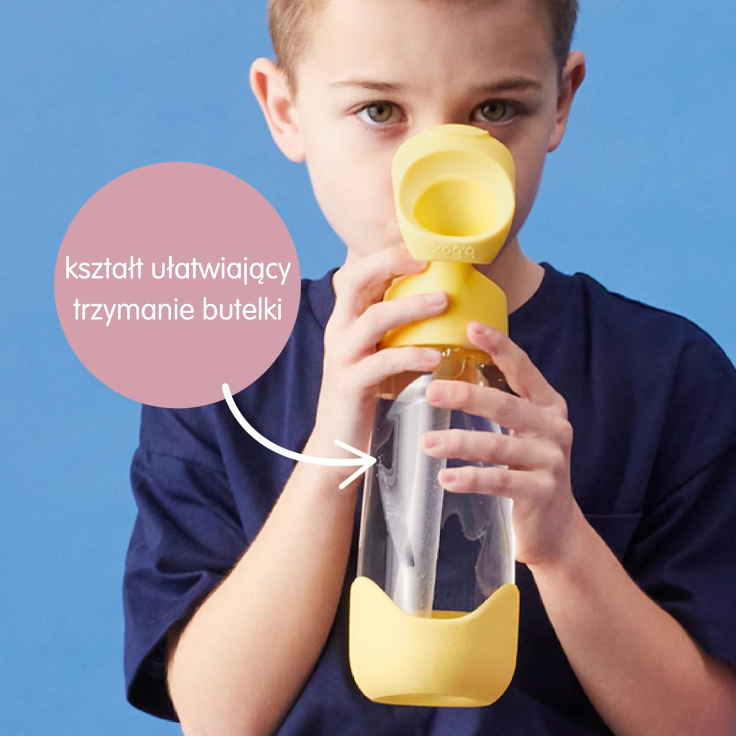 B.box butelka tritanowa ze słomką Lemon Twist, 600 ml
