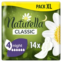 Naturella Classic Night Camomile podpaski ze skrzydełkami, 14 szt.