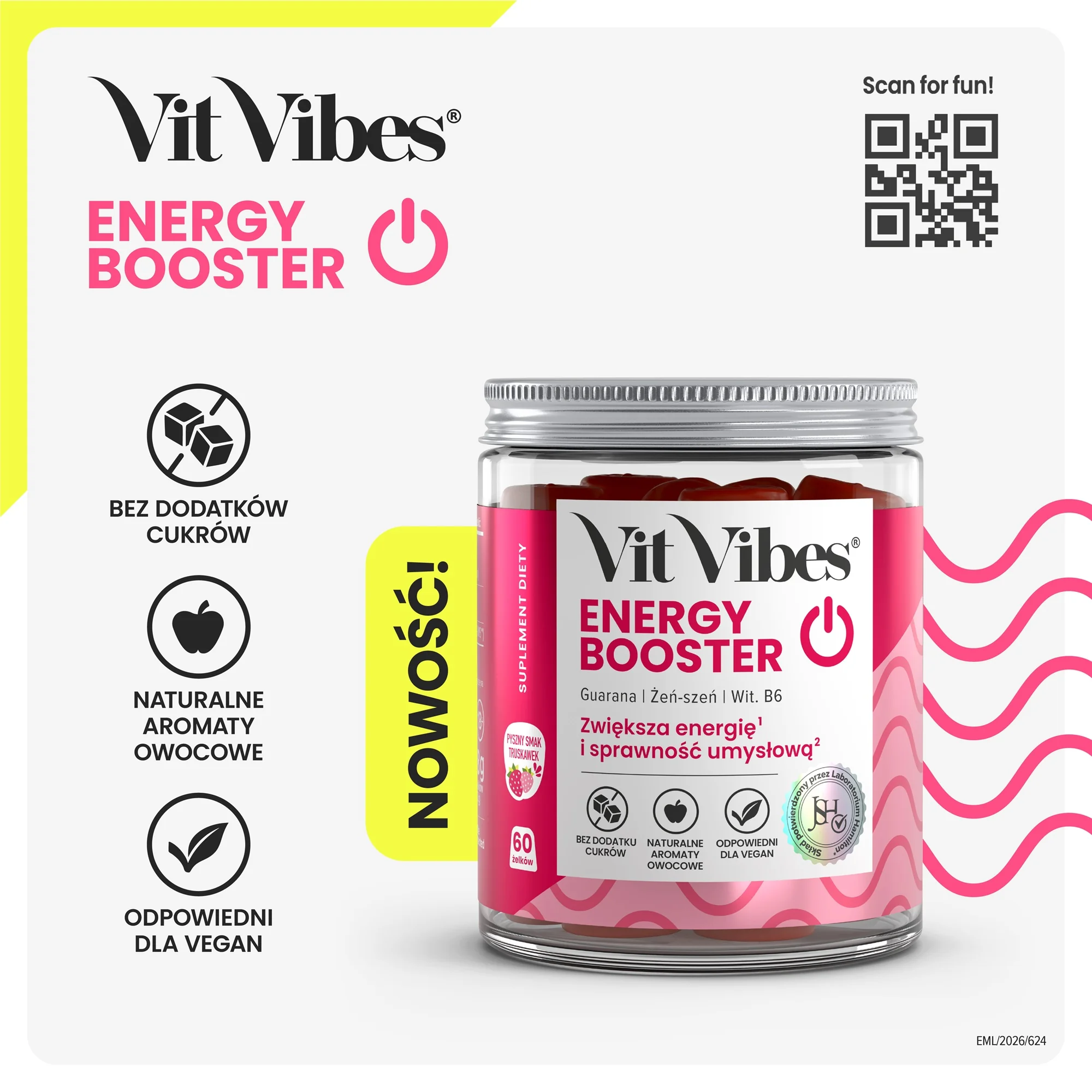Vit Vibes® Energy Booster 60 żelek